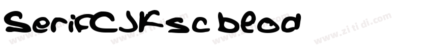 SerifCJKsc blod字体转换